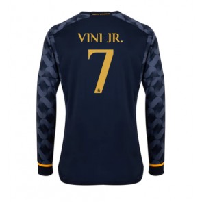 Lacne Muži Futbalové dres Real Madrid Vinicius Junior #7 2023-24 Dlhy Rukáv - Preč